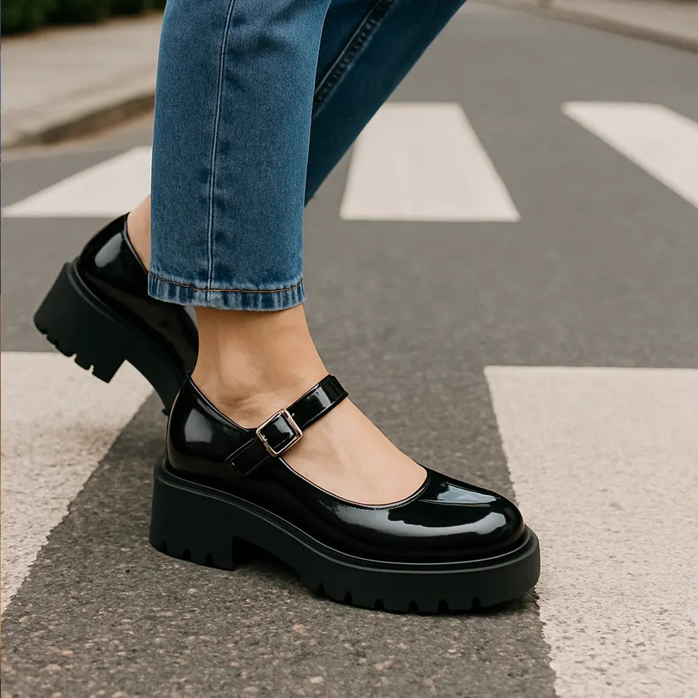 Zapato Bailarina de Charol Brillante